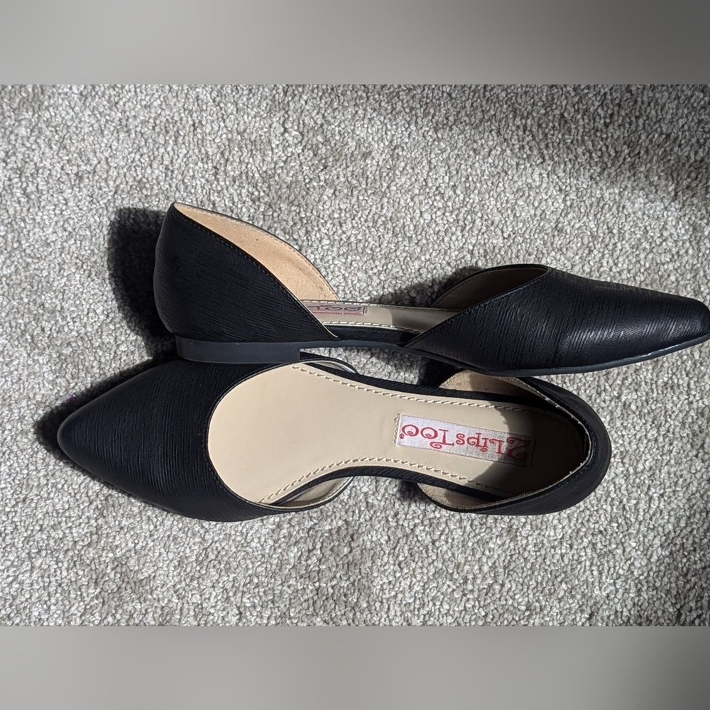 Two Lips D'Orsay Flats 8.5 NEW